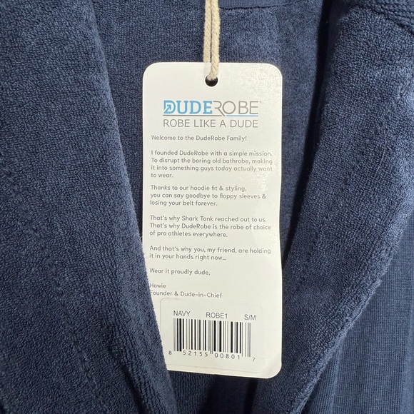 NWT Dude Robe Hooded Robe Size Small/Medium - Picture 8 of 10